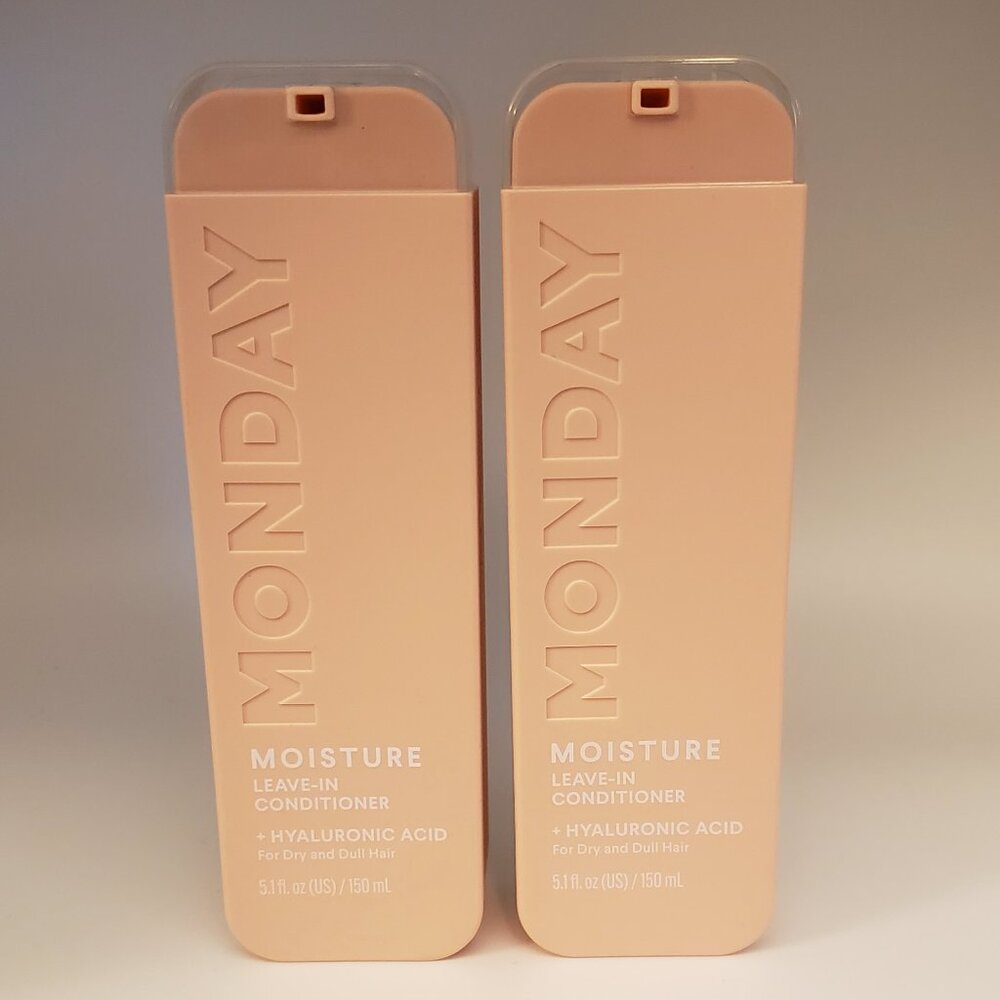 2 Bottles Monday Haircare Repair Leave-in Conditioner + Hyaluronic Acid 5.1oz